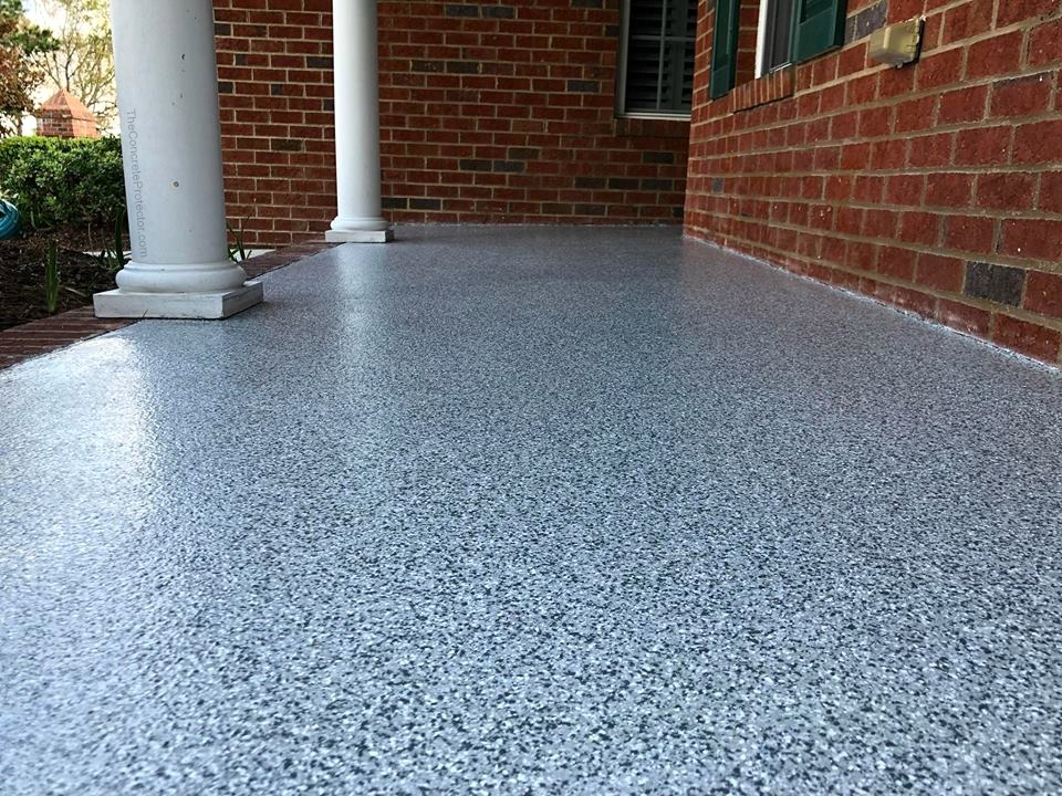 Graniflex Epoxy Garage Floor Near Me Pinehurst NC Front Patio-min